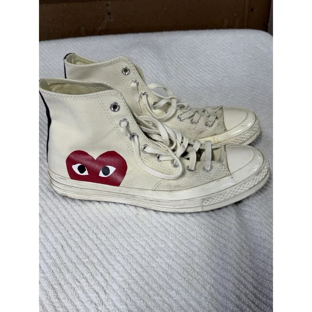Converse Chuck Taylor CDG Comme des Garcons Men's High Top Sneakers Size 8.5
